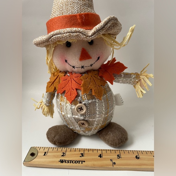 Autumnal Scarecrow Decoration For Tabletop Use- 10.7” (NWT) - Picture 4 of 4